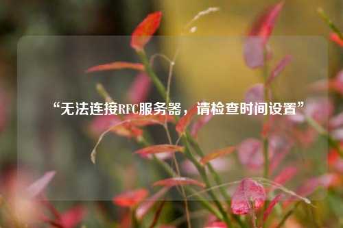 “無法連接RFC服務(wù)器，請(qǐng)檢查時(shí)間設(shè)置”