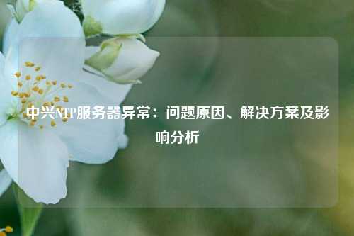 中興NTP服務(wù)器異常：?jiǎn)?wèn)題原因、解決方案及影響分析