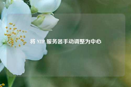 將 NTP 服務(wù)器手動(dòng)調整為中心