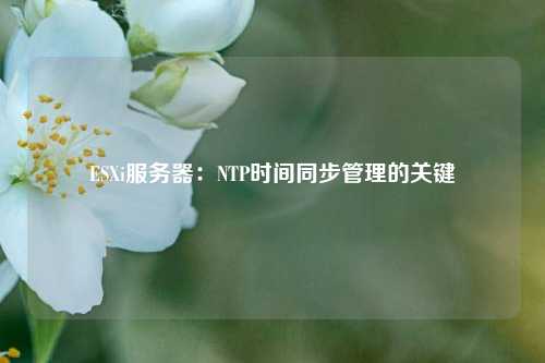 ESXi服務(wù)器：NTP時間同步管理的關(guān)鍵